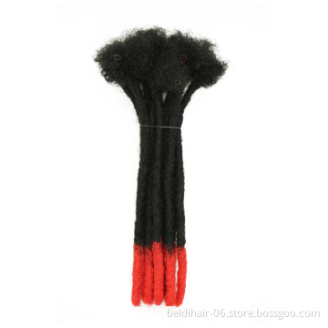 Ombre Color Dreadlocks Human Hair Extensions Natural Hair Dreadlock Puffs  Afro Kinky Hair Bulk Wholesale